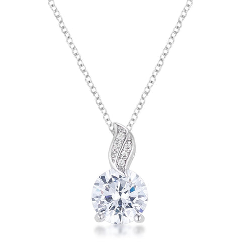 8mm Cubic Zirconia Fashion Pendant - P11100R-C01