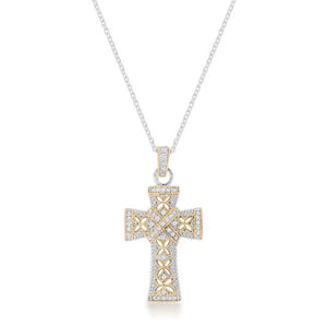 Elegant Cross Pendant - P11346T-C01