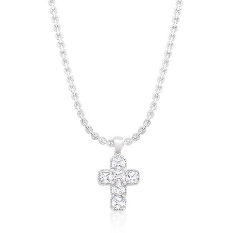 Contemporary Cross Pendant - P11389R-C01
