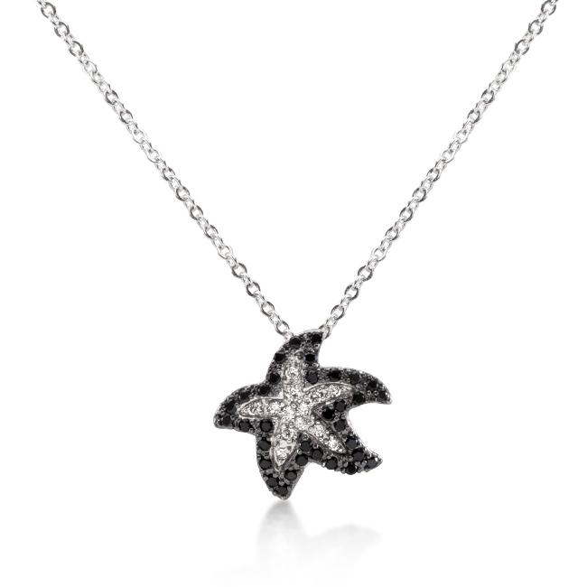 Cubic Zirconia Starfish Pendant - P11407T-C03