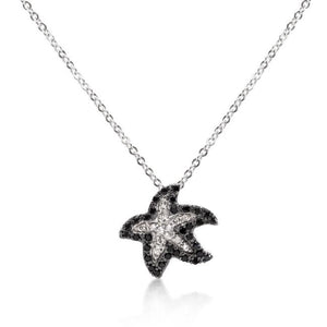 Cubic Zirconia Starfish Pendant - P11407T-C03