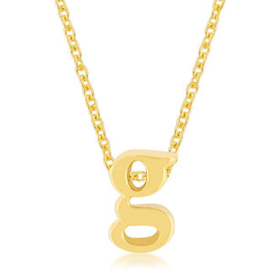 Golden Initial G Pendant - P11409G-V00-G