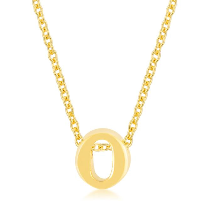 Golden Initial O Pendant - P11409G-V00-O