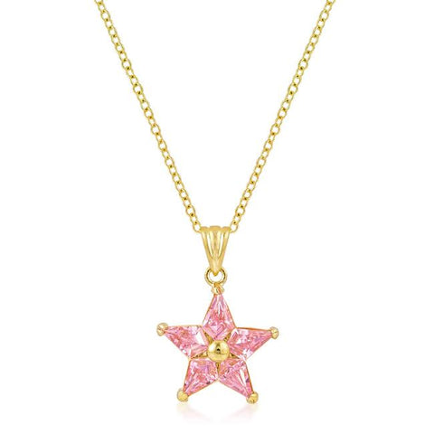 Goldtone Fancy Star Pendant - P11426G-V12