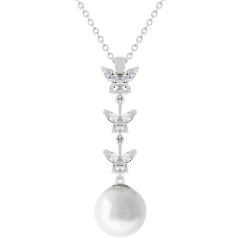 Butterfly Pearl Pendant - P20041R-C84
