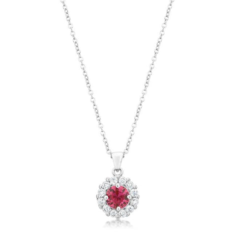 Bella Bridal Pendant in Pink - P50163R-C17