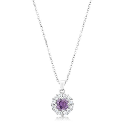 Bella Bridal Pendant in Purple - P50163R-C20