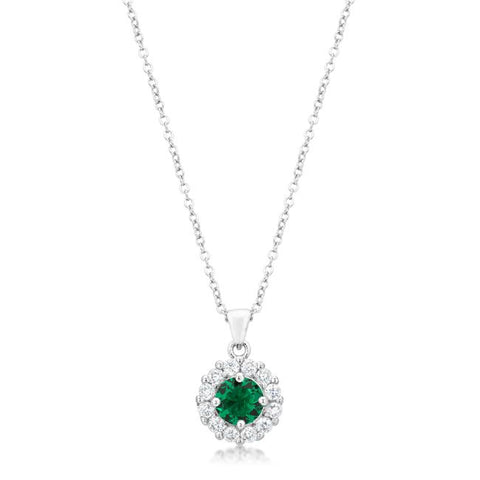 Bella Bridal Pendant in Green - P50163R-C40