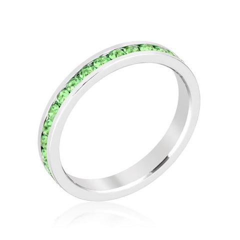 Stylish Stackables Peridot Crystal Ring - R01147R-C41