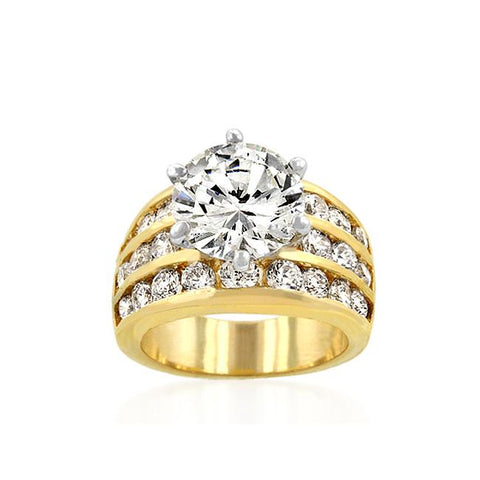 Classic Gold Engagement Ring - R05629T-C01