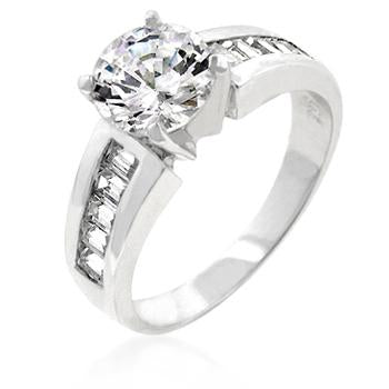 Antoinette Engagement Silver Ring - R06884RS-C01