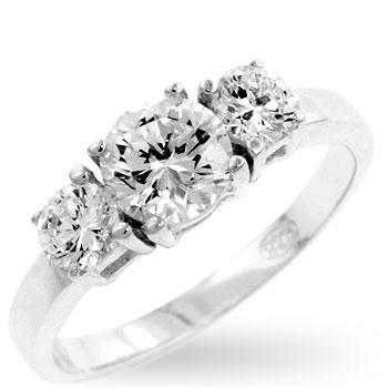 Classic Clear Triplet Bridal Band - R06902RS-C01