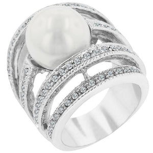 Right-Hand Pearl Ring - R07023R-V01