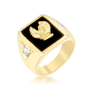 Golden Eagle Men's Ring - R07024G-C03