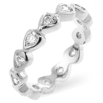 Heart Eternity Ring - R07054R-C01