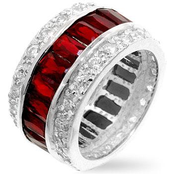 Triple Row Ruby Eternity Band - R07234RS-C10