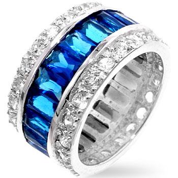Triple Row Sapphire Eternity Band - R07234RS-C30