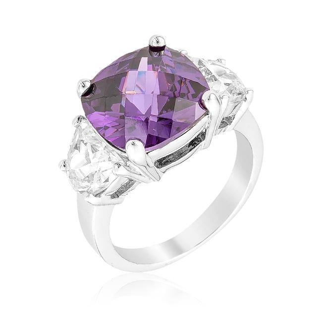 Purple Triplet Ring - R07409R-C20