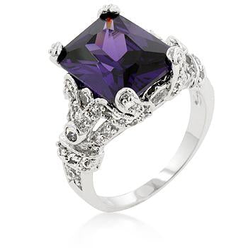 Amethyst Purple Princess Ring - R07434R-C20