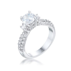 Classic Pave Bridal Ring - R07482R-C01