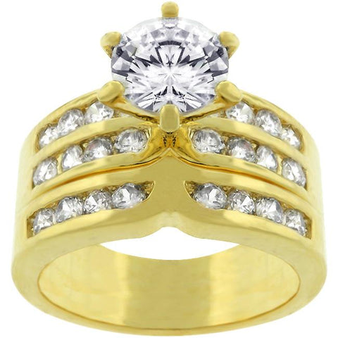 Formal Goldtone Engagement Set - R07524G-C01