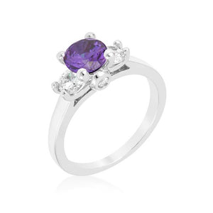 Mini Amethyst Triplet Ring - R07605R-C20