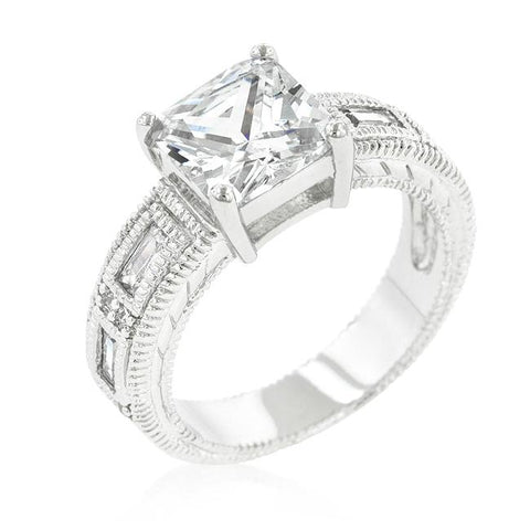Clear Cubic Zirconia 5-Stone Ring - R07629R-C01