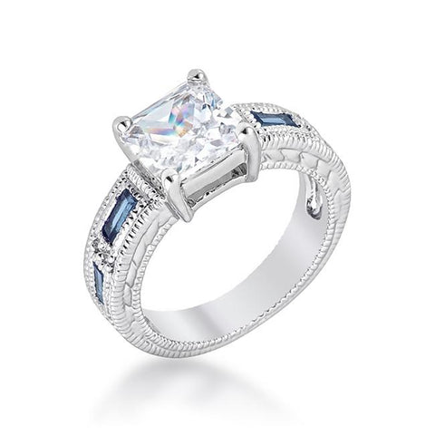 Prima Donna Sapphire Blue Cubic Zirconia Ring - R07629R-C30