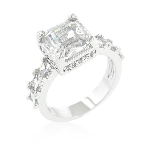 Asscher Cut Engagement Ring - R07706R-C01