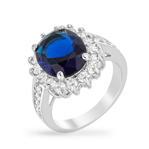 Blue Cambridge Elegance Ring - R07730R-C30