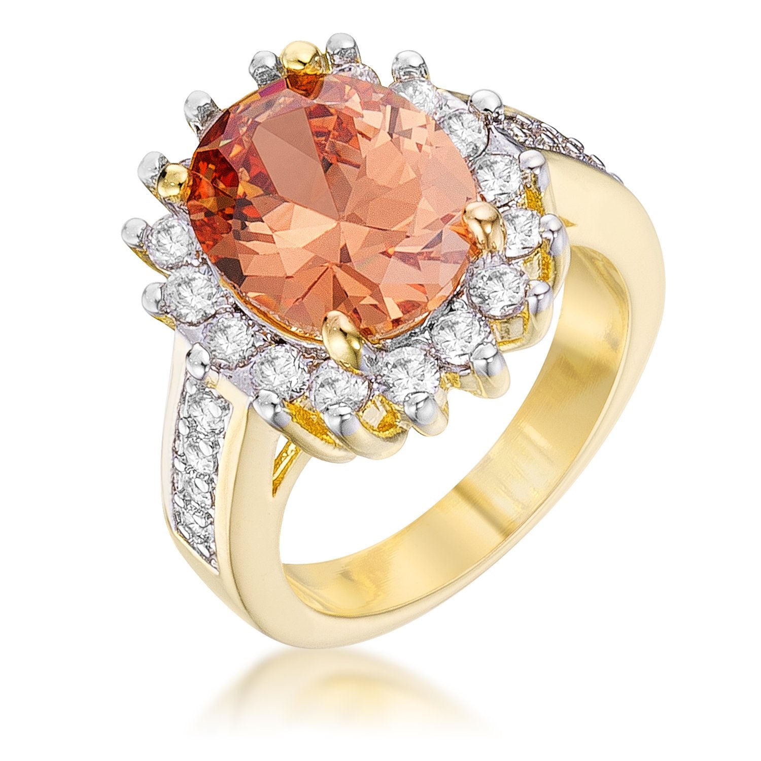 Champagne Cambridge Elegance Ring - R07730T-C72