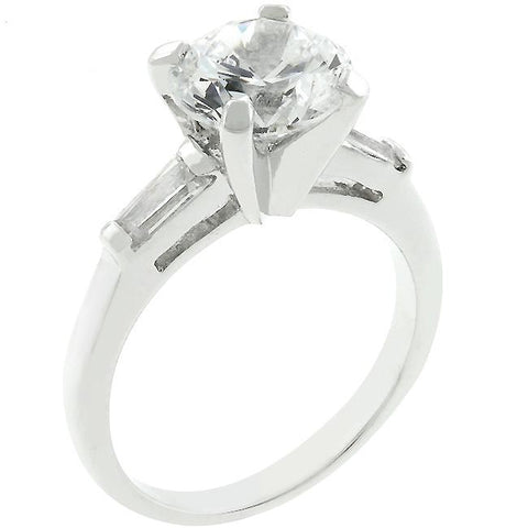 Classic Triple White Engagement Ring - R07785R-C01