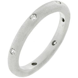 Matte Silver Wedding Band - R07810M-C01