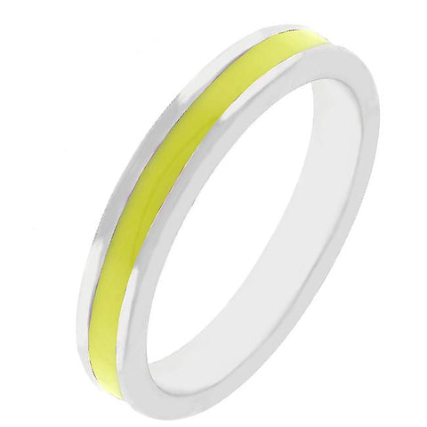 Yellow Enamel Eternity Ring - R07863R-V60