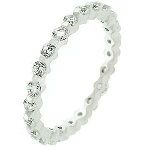 Silver Lace Eternity Band - R08020RS-C01