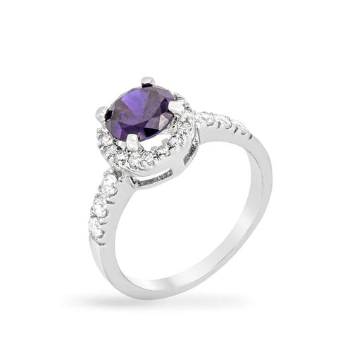 Tanzanite Purple Crown Ring - R08024R-C21