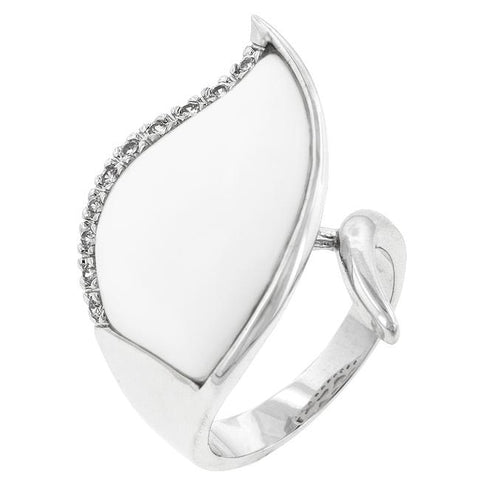 Snow Cap Cocktail Ring - R08048R-V01