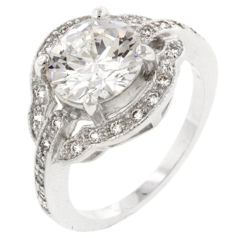 Emma Antique Engagement Set - R08058R-C01