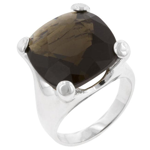 Smokey Cushion Cocktail Ring - R08109R-S53