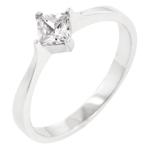 Classic Petite Solitaire Ring - R08121RS-S01