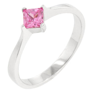 Classic Petite Pink Ice Solitaire Ring - R08121RS-S12