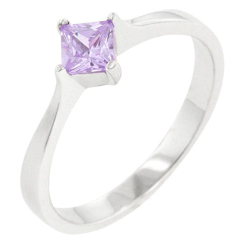 Classic Petite Lavender Purple Solitaire Ring - R08121RS-S22