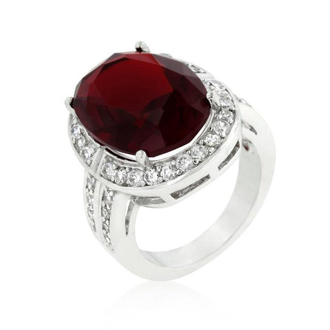 Ruby Red Cocktail Ring - R08203R-C13