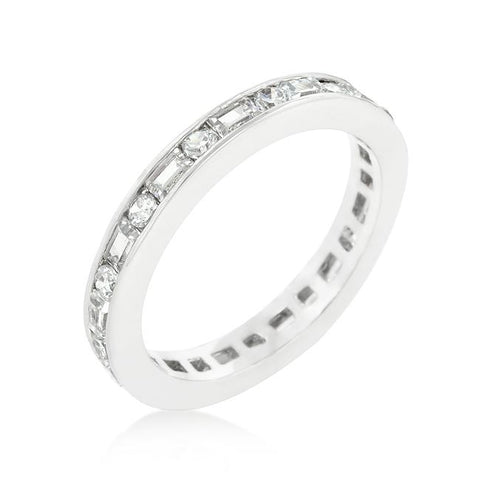 Alternating Cubic Zirconia Eternity Band - R08208R-C01