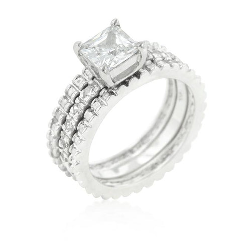 Bridal Triple Ring Set - R08269R-C01