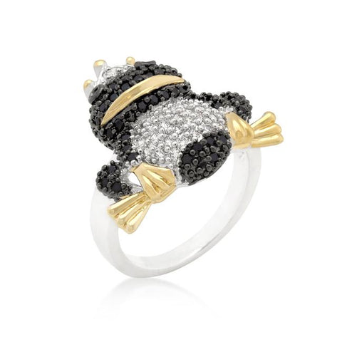 Cubic Zirconia Frog Prince Ring - R08278T-V01