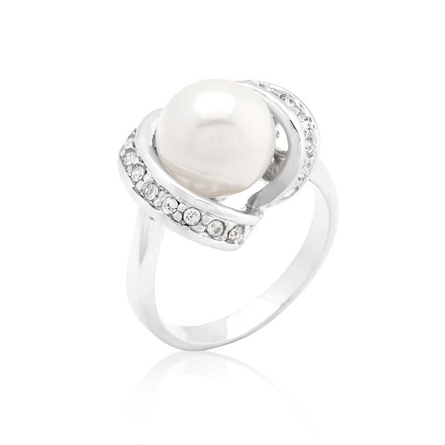 Single Pearl Cocktail Ring - R08303R-C84