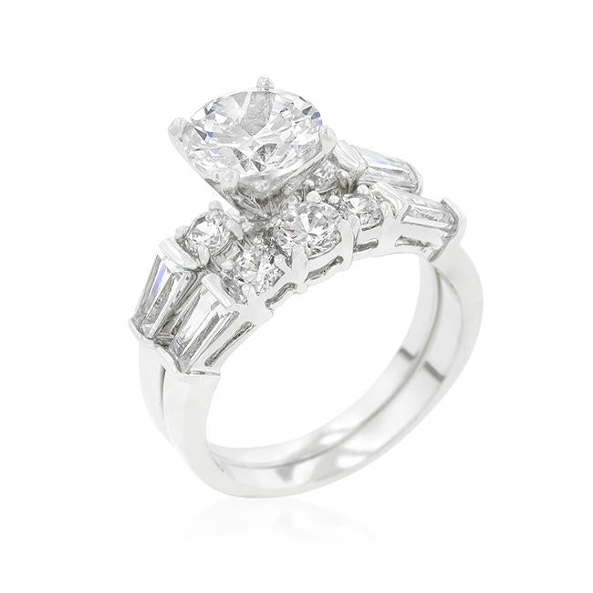 Engagement Set with Large Center Stone - R08334R-C01