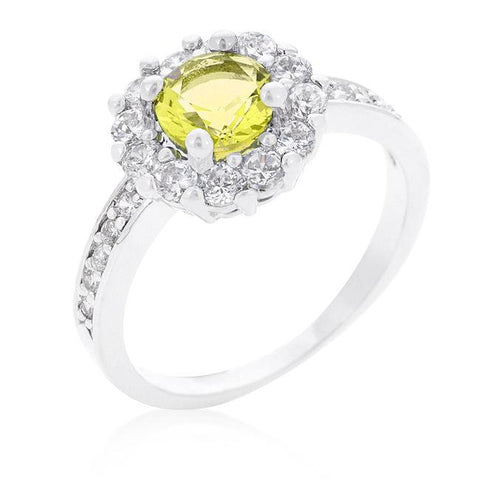 Bella Birthstone Engagement Ring in Yellow - R08347R-C61
