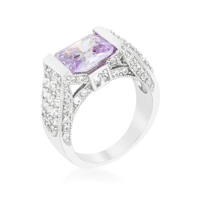 Purple Oval Cut Cocktail Ring - R08369R-C20